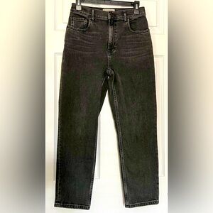 EVERLANE Original Cheeky Jean Washed Black Straight Leg High-Rise 29 Crop 90s